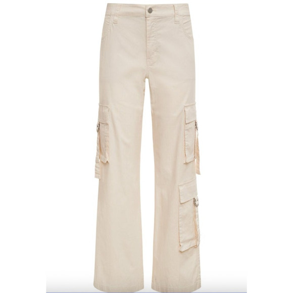 SANCTUARY Pants Size 30 NEW Y2K Strappy Cargo Standard Rise Pant Eco Natural - Picture 3 of 12
